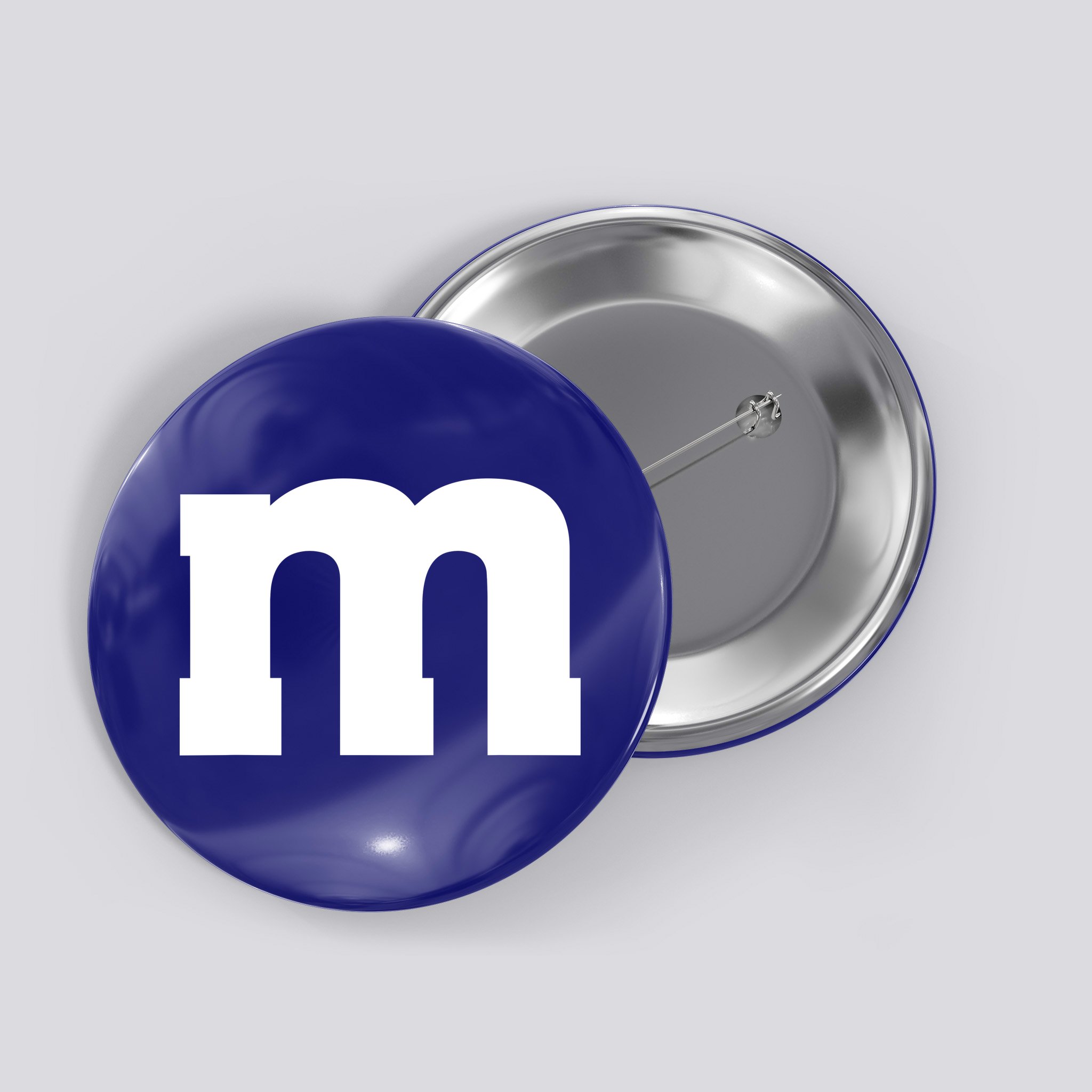 Letter M Capital Alphabet Button
