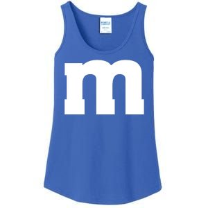 Letter M Capital Alphabet Ladies Essential Tank