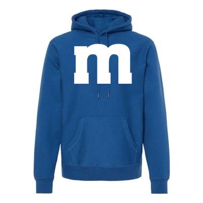 Letter M Capital Alphabet Premium Hoodie