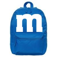 Letter M Capital Alphabet 16 in Basic Backpack