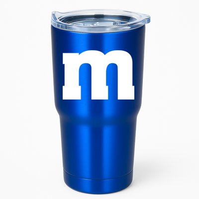 Letter M Capital Alphabet Tumbler