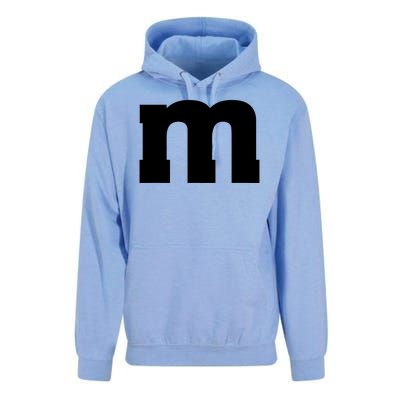 Letter M Capital Alphabet Unisex Surf Hoodie