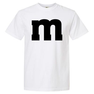 Letter M Capital Alphabet Garment-Dyed Heavyweight T-Shirt