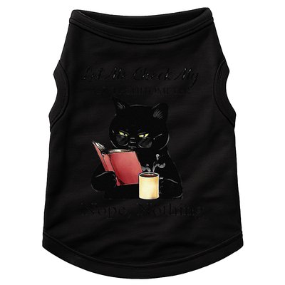 Let Me Check My Giveashitometer Nope Nothing Black Cat Doggie Tank