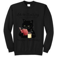 Let Me Check My Giveashitometer Nope Nothing Black Cat Sweatshirt