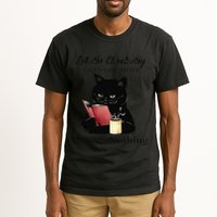Let Me Check My Giveashitometer Nope Nothing Black Cat Tall T-Shirt