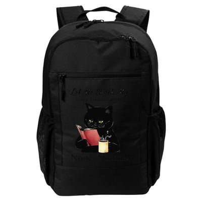 Let Me Check My Giveashitometer Nope Nothing Black Cat Backpack