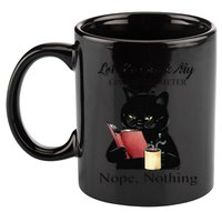 Let Me Check My Giveashitometer Nope Nothing Black Cat 11oz C Handle Ceramic Mug