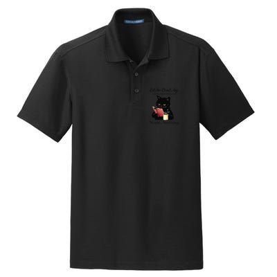 Let Me Check My Giveashitometer Nope Nothing Black Cat Dry Zone Grid Polo