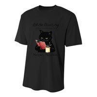 Let Me Check My Giveashitometer Nope Nothing Black Cat Youth Performance Sprint T-Shirt