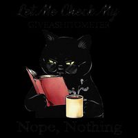 Let Me Check My Giveashitometer Nope Nothing Black Cat Youth Performance Sprint T-Shirt