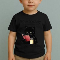 Let Me Check My Giveashitometer Nope Nothing Black Cat Toddler T-Shirt