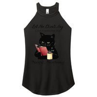 Let Me Check My Giveashitometer Nope Nothing Black Cat Women's Perfect Tri Rocker Tank