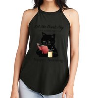 Let Me Check My Giveashitometer Nope Nothing Black Cat Women's Perfect Tri Rocker Tank