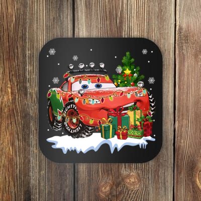 Lightning Mcqueen Christmas Lights Cars Xmas Lover Coaster