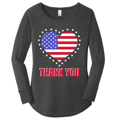 Love Memorial Day T Women's Perfect Tri Tunic Long Sleeve Shirt