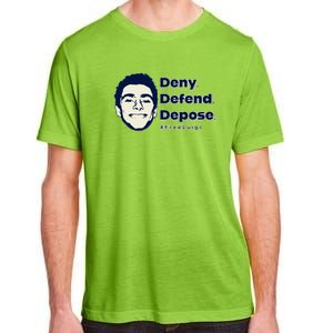 Luigi Mangione Deny Defend Depose — Free Luigi Adult ChromaSoft Performance T-Shirt