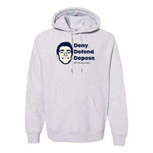 Luigi Mangione Deny Defend Depose — Free Luigi Premium Hoodie