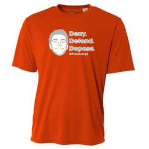 Luigi Mangione Deny Defend Depose — Free Luigi Cooling Performance Crew T-Shirt