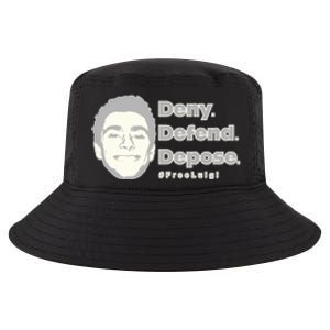 Luigi Mangione Deny Defend Depose — Free Luigi Cool Comfort Performance Bucket Hat