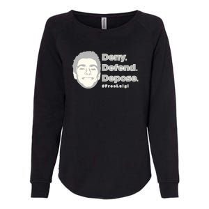 Luigi Mangione Deny Defend Depose — Free Luigi Womens California Wash Sweatshirt