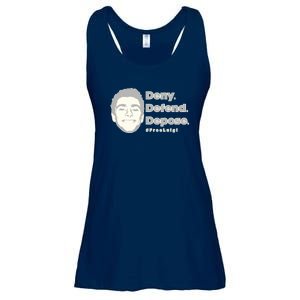 Luigi Mangione Deny Defend Depose — Free Luigi Ladies Essential Flowy Tank