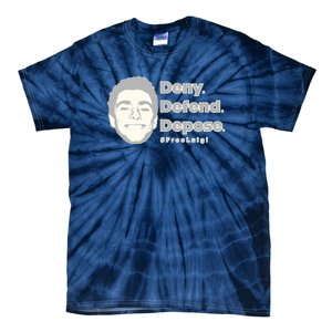 Luigi Mangione Deny Defend Depose — Free Luigi Tie-Dye T-Shirt