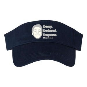 Luigi Mangione Deny Defend Depose — Free Luigi Valucap Bio-Washed Visor