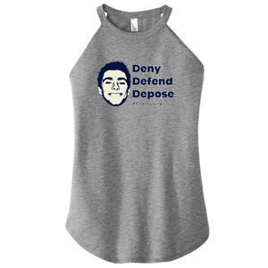 Luigi Mangione Deny Defend Depose — Free Luigi Women's Perfect Tri Rocker Tank