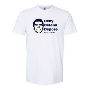 Luigi Mangione Deny Defend Depose — Free Luigi Softstyle CVC T-Shirt