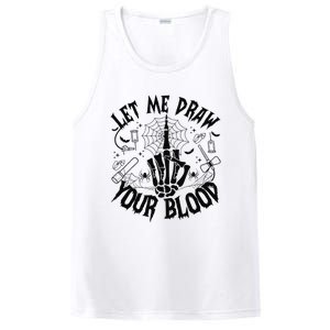 Let Me Draw Your Blood Nurse Spooky Party Halloween PosiCharge Competitor Tank