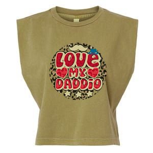 Love My Daddio Fathers Day Funny Super Daddio Garment-Dyed Women's Muscle Tee