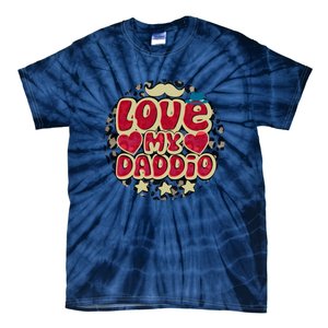 Love My Daddio Fathers Day Funny Super Daddio Tie-Dye T-Shirt