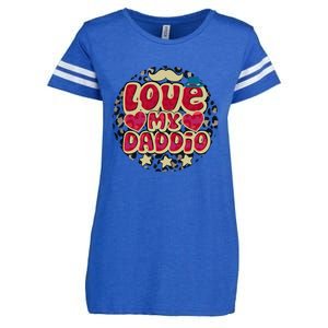 Love My Daddio Fathers Day Funny Super Daddio Enza Ladies Jersey Football T-Shirt