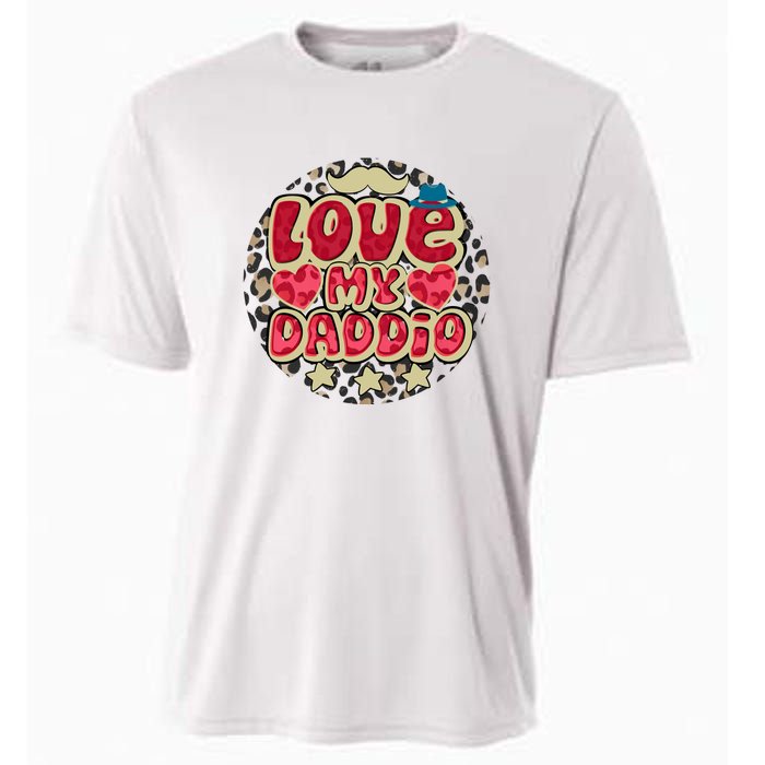 Love My Daddio Fathers Day Funny Super Daddio Cooling Performance Crew T-Shirt