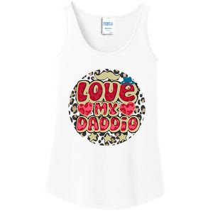 Love My Daddio Fathers Day Funny Super Daddio Ladies Essential Tank