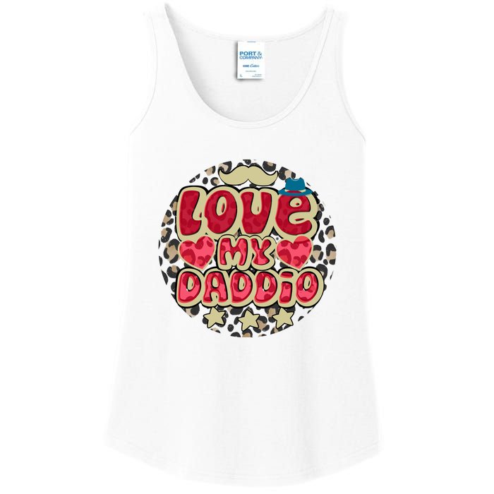 Love My Daddio Fathers Day Funny Super Daddio Ladies Essential Tank