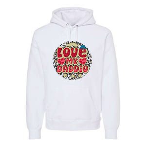 Love My Daddio Fathers Day Funny Super Daddio Premium Hoodie