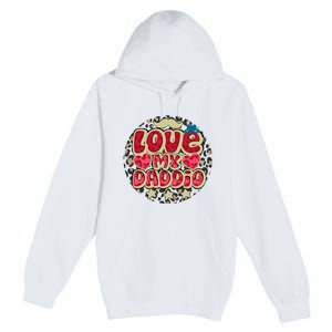 Love My Daddio Fathers Day Funny Super Daddio Premium Pullover Hoodie