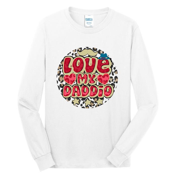 Love My Daddio Fathers Day Funny Super Daddio Tall Long Sleeve T-Shirt