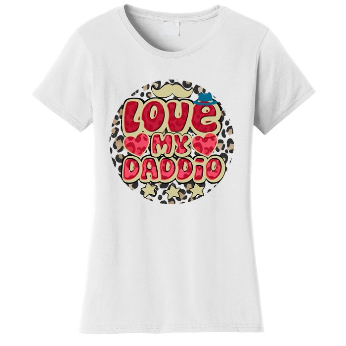 Love My Daddio Fathers Day Funny Super Daddio Women's T-Shirt