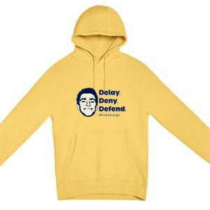 Luigi Delay Deny Defend Premium Pullover Hoodie