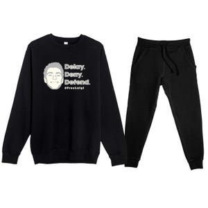 Luigi Delay Deny Defend Premium Crewneck Sweatsuit Set