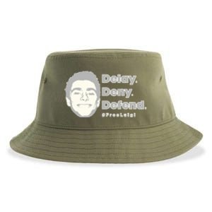 Luigi Delay Deny Defend Sustainable Bucket Hat