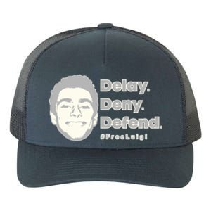 Luigi Delay Deny Defend Yupoong Adult 5-Panel Trucker Hat