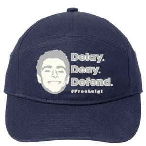 Luigi Delay Deny Defend 7-Panel Snapback Hat