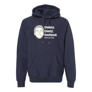 Luigi Delay Deny Defend Premium Hoodie