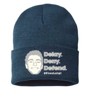 Luigi Delay Deny Defend Sustainable Knit Beanie