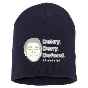 Luigi Delay Deny Defend Short Acrylic Beanie