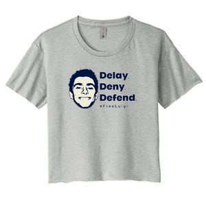 Luigi Delay Deny Defend Women's Crop Top Tee